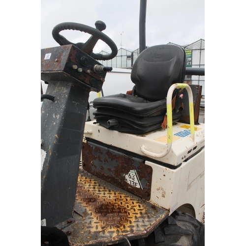 207 - 2014 TEREX 1T HIGH TIP DUMPER  GOOD RUNNER + VAT