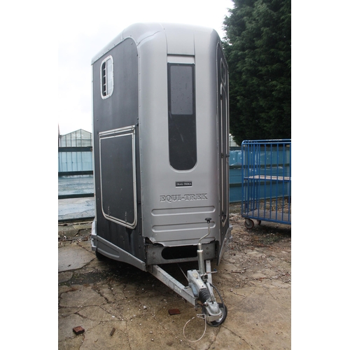 222 - EQUI-TREK TRAIL TREKA DOUBLE HORSE TRAILER NO VAT