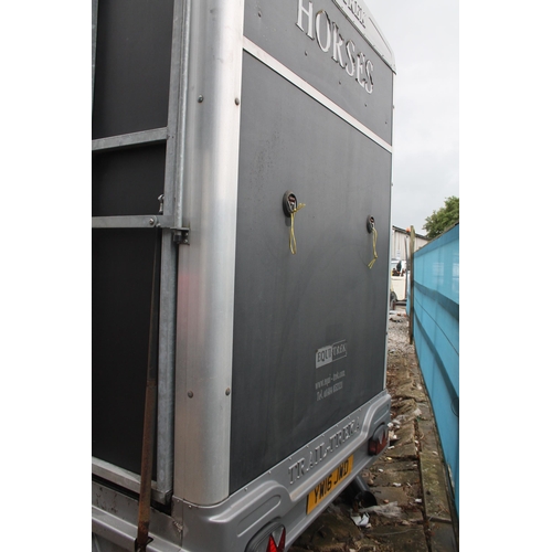 222 - EQUI-TREK TRAIL TREKA DOUBLE HORSE TRAILER NO VAT