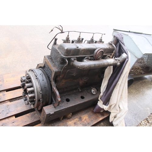 234 - A 4 CYLINDER DIESEL ENGINE BLOCK  NO VAT