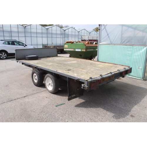 249 - 4 WHEEL FLAT TRAILER  NO VAT