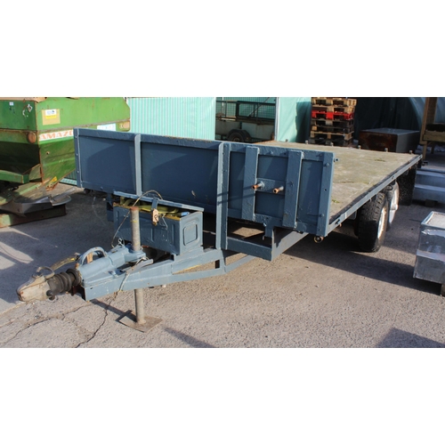 249 - 4 WHEEL FLAT TRAILER  NO VAT