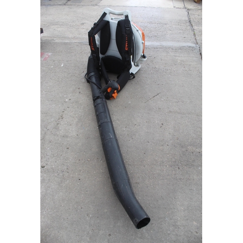 1 - A STHIL BR600 PETROL BACK PACK BLOWER + VAT