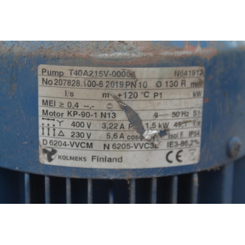 15 - A KOLMERS (FINLAND) PUMP T40A215V-00004 +VAT