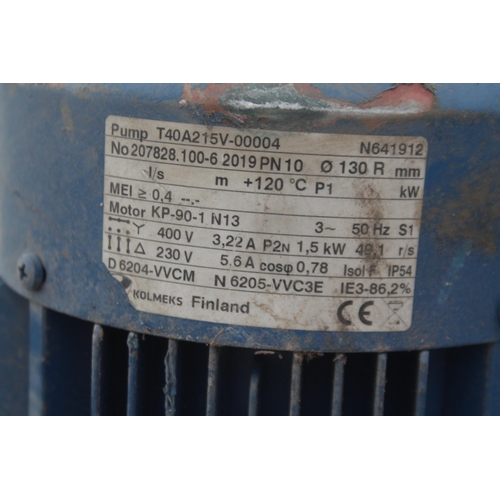 15 - A KOLMERS (FINLAND) PUMP T40A215V-00004 +VAT