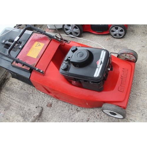 19 - A MOUNTFIELD LAWN MOWER WITH A BRIGGS & STRATTON 4HP ENGINE + VAT