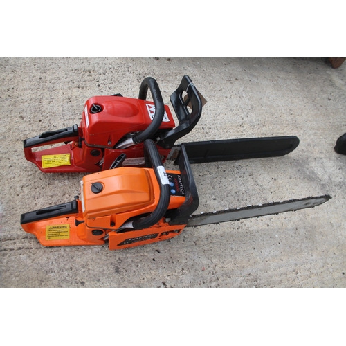 26 - TWO  PETROL CHAINSAWS A HOME SHOPPING SLYD5200B & A KRAFTECH KT5200 + VAT