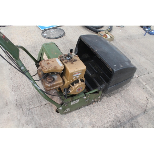 32 - A WEBB CYLINDERMOWER WITH A 2HP BRIGGS & STRATTON ENGINE + VAT