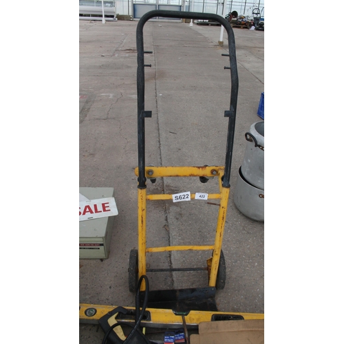 422 - YELLOW SACK TRUCK, SPIRIT LEVEL ETC.  NO VAT