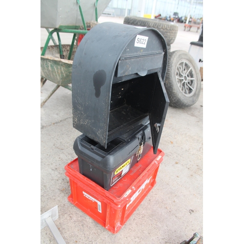 459 - 2 TOOL BOXES AND A POST BOX  NO VAT