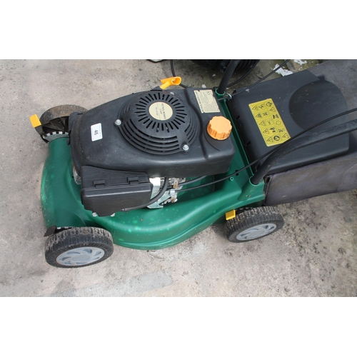 46 - PETROL LAWN MOWER  WITH A 3.5HP ENGINE  PLUS VAT