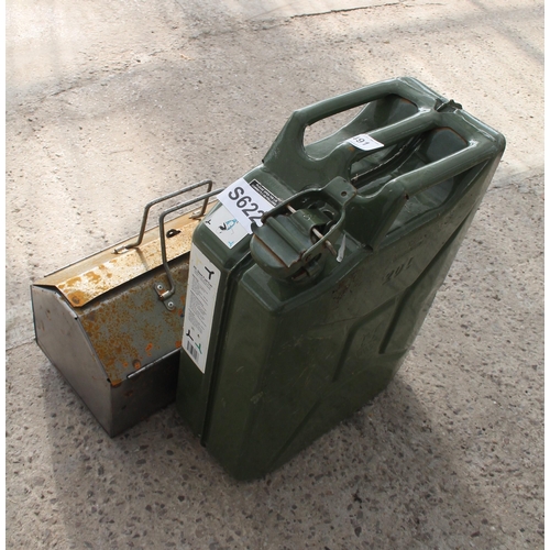 491 - JERRY CAN AND TOOL BOX  NO VAT