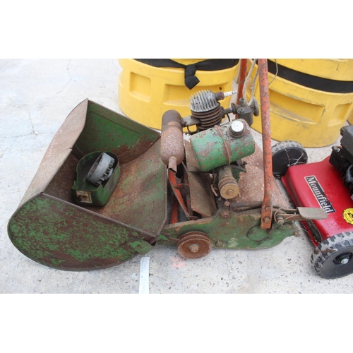 613 - QUALCAST PANTHER VINTAGE MOWER  NO VAT