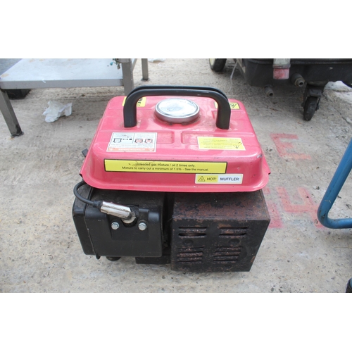 696 - SMALL RED GENERATOR 720W MAX NO  VAT