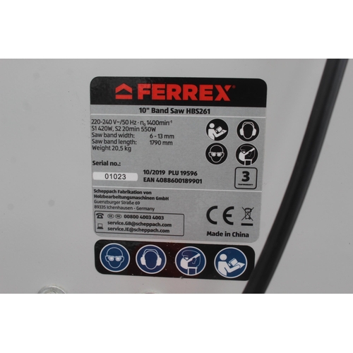 82 - FERREX BAND SAW  NO VAT