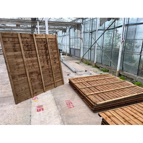 160 - 6 X FENCE PANELS HEAVY DUTY 6FT X 6FT  +  VAT