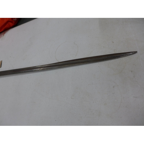 413 - A TURKISH/OTTOMAN EMPIRE 1903 PATTERN BAYONET, 52CM BLADE, LENGTH 64.5CM