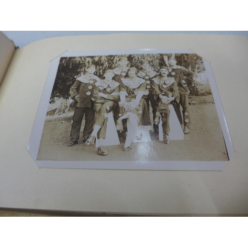 425 - A 1920'S PHOTO ALBUM CONTAINING PHOTOGRAPHS OF THE ROYAL ENGINEERS IN SIERRA LEONE