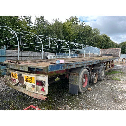 272 - FLAT BED 40 FOOT TRIAXLE TRAILER   NO VAT