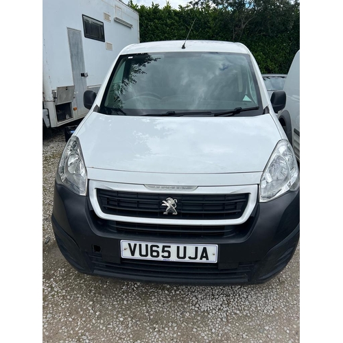 190 - A PEUGEOT PARTNER 850 SE L1 HDI PANEL VAN VU65 UJA MOT 20/08/23 190865 MILES RECENT NEW CAM BELT NO ... 