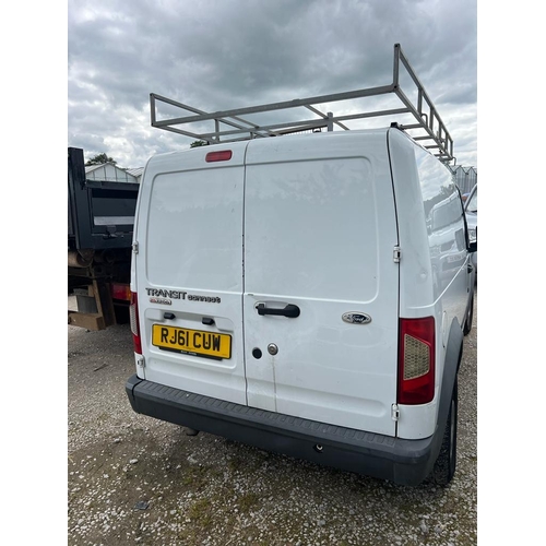 212A - A FORD CONNECT VAN RJ61CUW FIRST REG 2011 MOT MARCH 2024 APPROX 139000 MILES STARTS DRIVES NO ISSUES... 