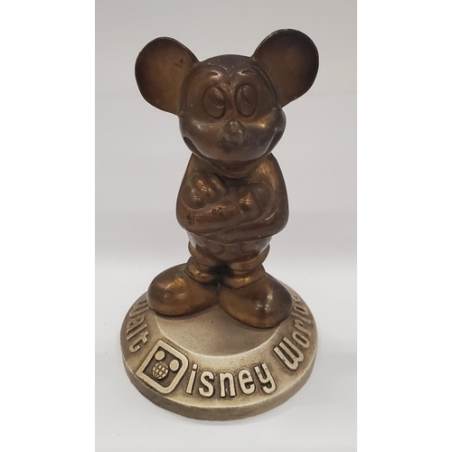 137 - A1960'S WALT DISNEY WORLD MICKEY MOUSE PAPERWEIGHT, HEIGHT 8CM