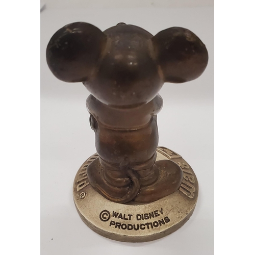137 - A1960'S WALT DISNEY WORLD MICKEY MOUSE PAPERWEIGHT, HEIGHT 8CM