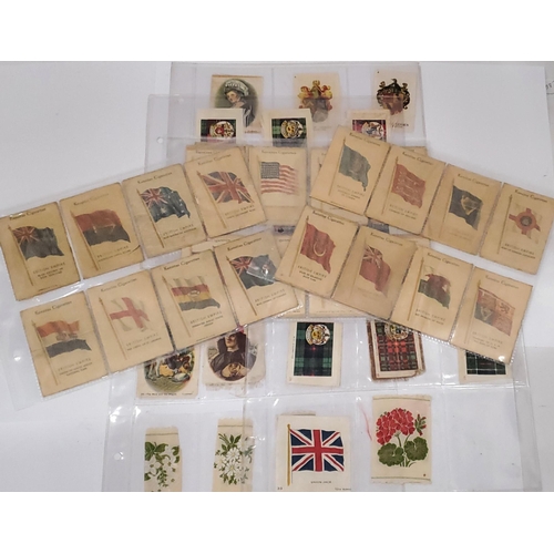 169 - EIGHT SHEETS OF VINATAGE SILK CIGARETTE CARDS