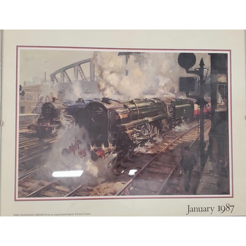 178 - FIVE PRINTS OF STEAM ENGINES