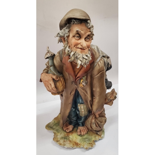 179 - FOUR PIECES OF VINTAGE CAPODIMONTE STYLE LARGE FIGURES