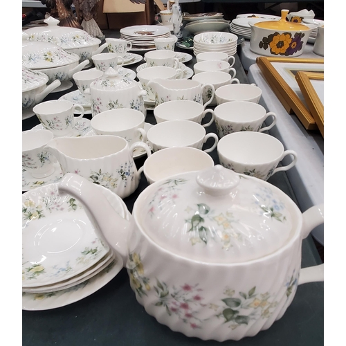 277 - A LARGE QUANTITY OF MINTON 'SPRING VALLEY' DINNER AND TEAWARE TO INCLUDE FOUR LARGE LIDDED TUREENS, ... 