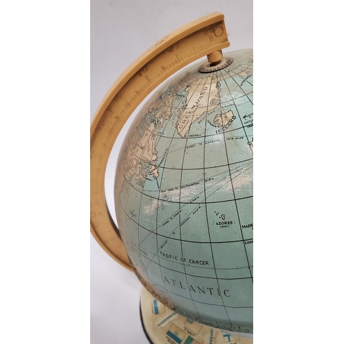 290 - A VINTAGE TIN PLATE GLOBE