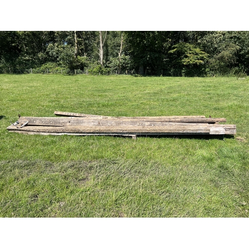 131 - A QUANTITY OF WOOD PLANKS  + VAT