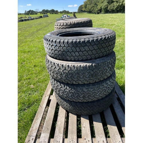 134 - 4 DEFENDER TYRES 205 X 16  + VAT