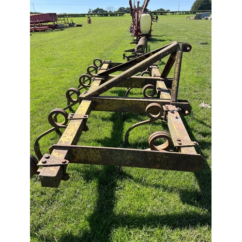 214 - 10 FT. HEAVY DUTY ELEVEN SPRING TINE CULTIVATOR  + VAT