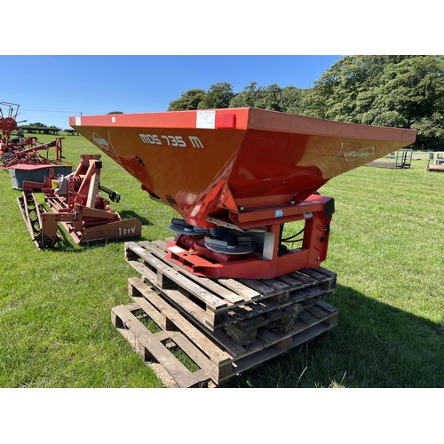 220 - KUHN MDS 735M FERTILIZER SPINNER  & MANUAL+ VAT