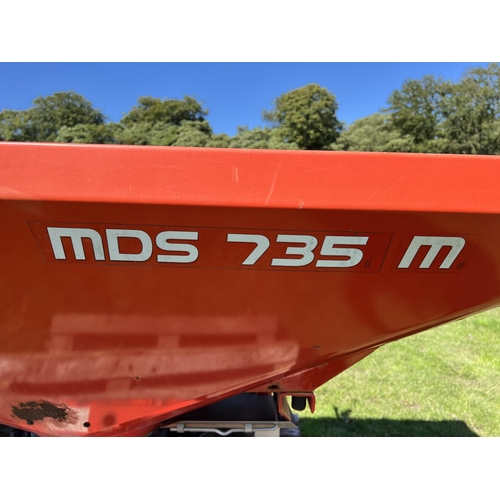 220 - KUHN MDS 735M FERTILIZER SPINNER  & MANUAL+ VAT