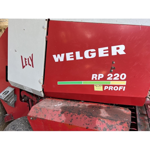 231 - WELGER ROUND BALER RP220 PROFI  + VAT