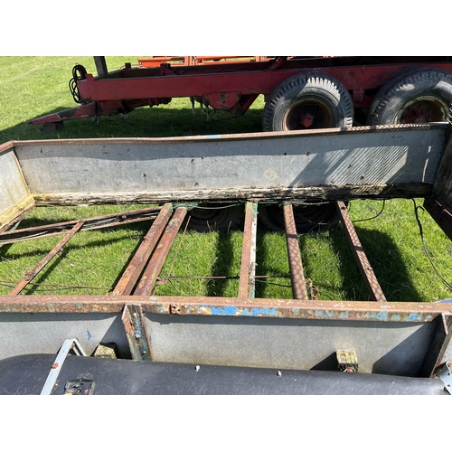 236 - CAR TRAILER 5 FT. 6 IN. X 10 FT.  NO FLOOR + VAT