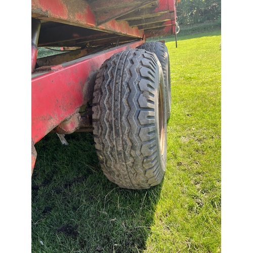 237 - TRIFFIT 10T HYDRAULIC TIPPING TRAILER WITH HYDRAULIC BACK DOOR AND SPRUNG DRAWBAR  + VAT