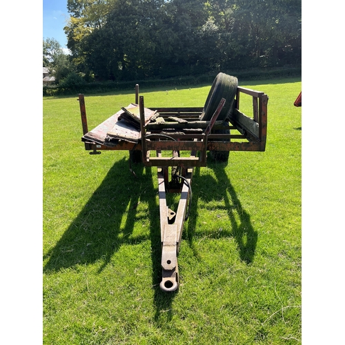 239 - 3T MASSEY FERGUSON HYDRAULIC TRAILER FOR RENOVATION WITH GRAIN EXTENSION SIDES  
+ VAT