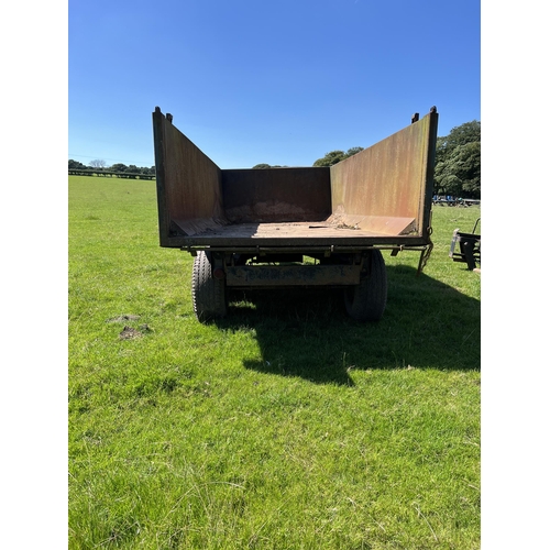 307 - TWIN AXLE HYDRAULIC TIPPING TRAILER (NO TAILGATE) + VAT