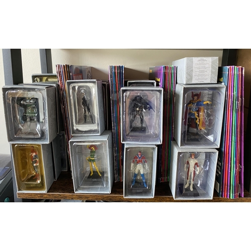 302 - A LARGE MARVEL CLASSIC LEAD FIGURE COLLECTION BY EAGLEMOSS 1-49 FIGURE SET COMPLETE WITH MAGAZINES, ... 