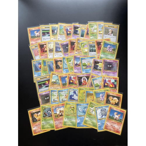 309 - A COLLECTION OF 1999 WOTC POKEMON CARDS, BASE SET, SHADOWLESS PROFESSOR OAK ETC