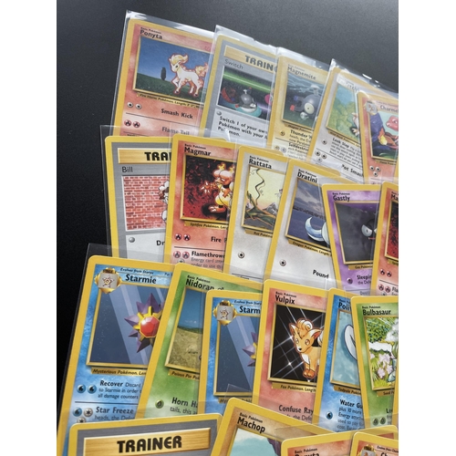 309 - A COLLECTION OF 1999 WOTC POKEMON CARDS, BASE SET, SHADOWLESS PROFESSOR OAK ETC