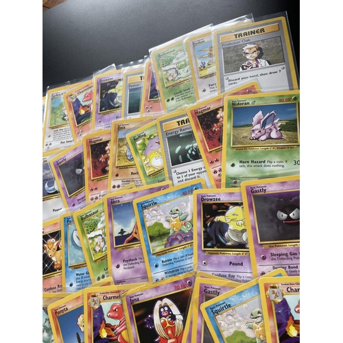 309 - A COLLECTION OF 1999 WOTC POKEMON CARDS, BASE SET, SHADOWLESS PROFESSOR OAK ETC