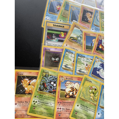 309 - A COLLECTION OF 1999 WOTC POKEMON CARDS, BASE SET, SHADOWLESS PROFESSOR OAK ETC