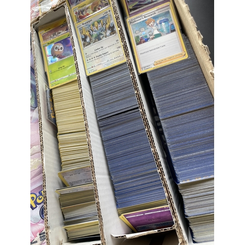 320 - A HUGE COLLECTION, (1000S), OF POKEMON CARDS, HOLOS, PLAYING MAT ETC