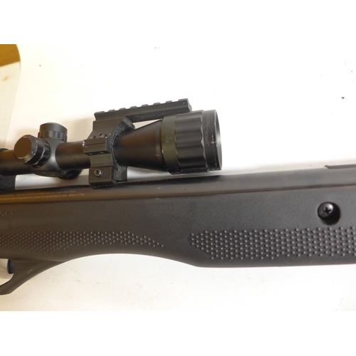 480 - A CROSMAN TAC 1 EXTREME .22 CALIBRE AIR RIFLE, 47CM BARREL, FITTED WITH GOOD QUALITY TELESCOPIC SIGH... 