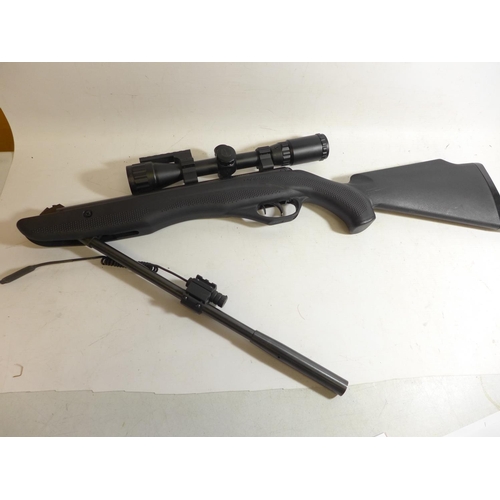 480 - A CROSMAN TAC 1 EXTREME .22 CALIBRE AIR RIFLE, 47CM BARREL, FITTED WITH GOOD QUALITY TELESCOPIC SIGH... 